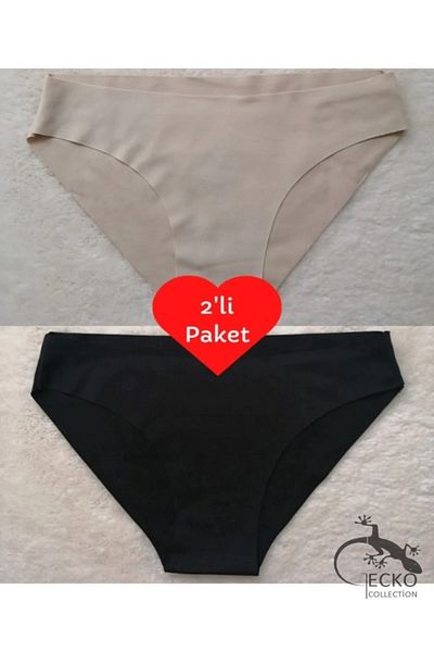 GECKO COLLECTION Gecko Laser Cut Non-Marking Women's Panties Pack of 2