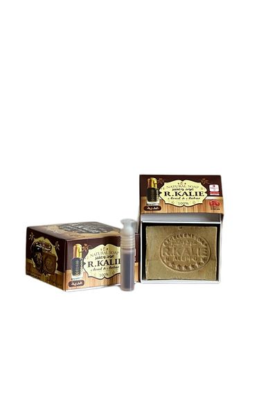 HALAB SOAP صابون R.kalie الثاني × 200 جرام = 400 جرام (صابون العنبر)