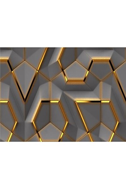 EkoDekor Geometrik Desen 3d Duvar Kağıdı Vinil