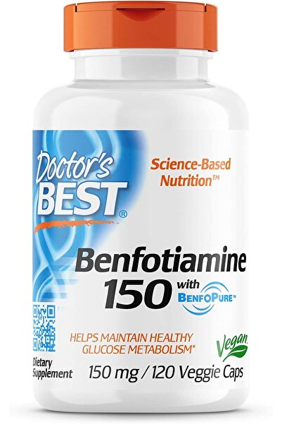 Doctor's Best Benfotiamine 150 With Benfopure 150 Mg B1 Vitamini L-leucine Gl...