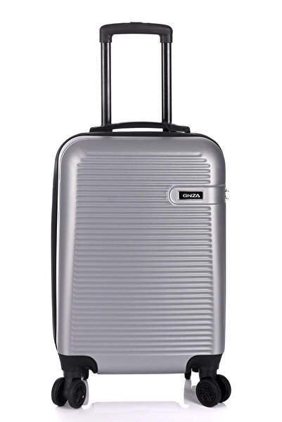 DERİEND 3000 Unisex Kabin Boy Valiz Gümüş