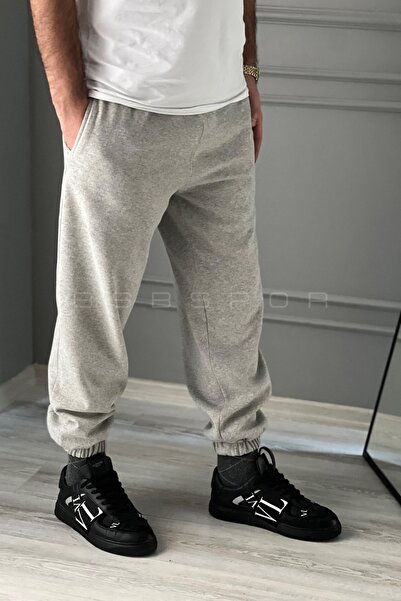 BSBSPOR Lastikli Paça Salaş Eşofman Altı Kumaş Jogger Erkek/kadın Bol