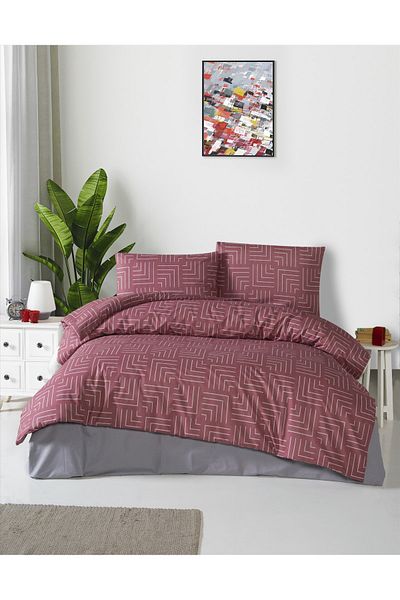 Firuze Ranforce 100% Cotton Single Quilt Cover Set Vogue