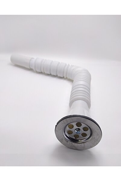 DİBA AVM Körüklü Lüx Lavabo Sifonu Lavabo Gider Borusu Hortum Uzun Model