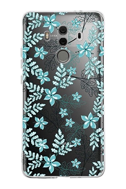 PrintiFy غطاء متوافق مع هاتف Huawei Mate 10 Pro مصنوع من السيليكون الشفاف بتص...