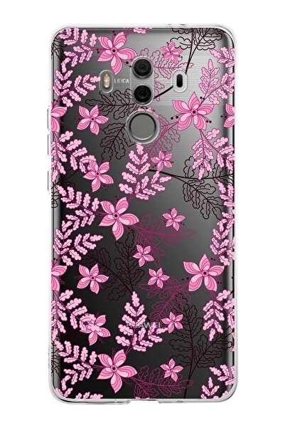 PrintiFy غطاء متوافق مع هاتف Huawei Mate 10 Pro مصنوع من السيليكون الشفاف بتص...