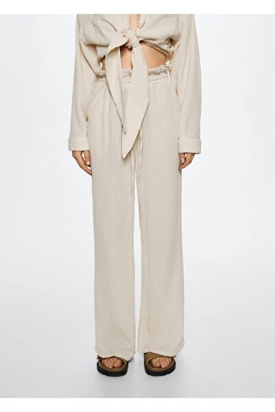 MANGO Woman Bambula Pamuklu Pantolon