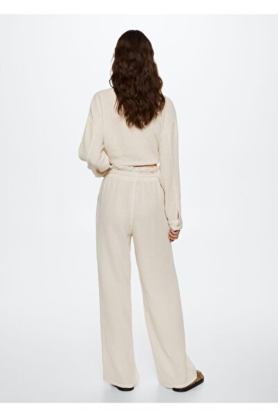 MANGO Woman Bambula Pamuklu Pantolon