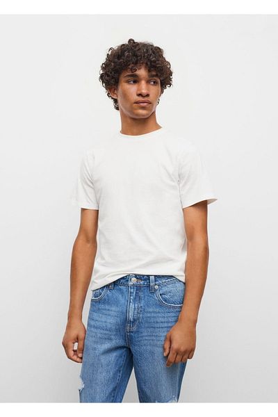 Mango Teen Διακοσμητικό τζιν με λεπτομερή κανονική εφαρμογή