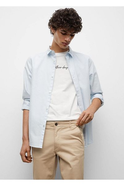 Mango Teen Βαμβακερό παντελόνι Chino