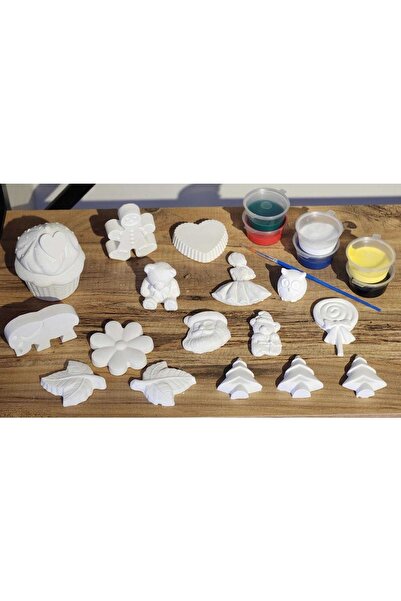 HEİGMANN Stone Painting Set Christmas Themed 16 Pieces Cool Stones Educationa...