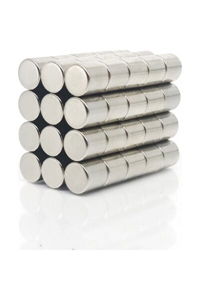 Dünya Magnet 5 Adet 10 X 10 Mm Yuvarlak Güçlü Neodyum Mıknatıs