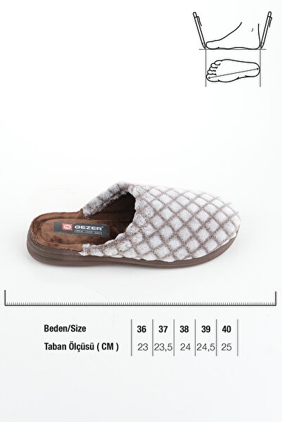 GEZER Kışlık Kadın Ev Terlik