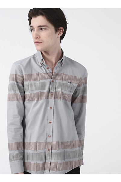 U.S. Polo Assn. Buttoned Collar Red Men's Shirt Belis