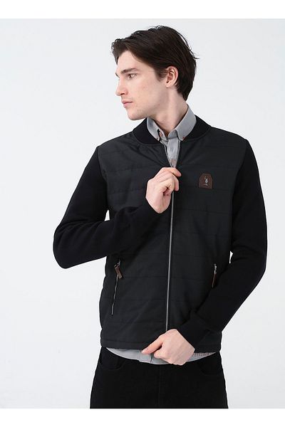 U.S. Polo Assn. Ανδρική Μαύρη Ζακέτα - Gerda Design