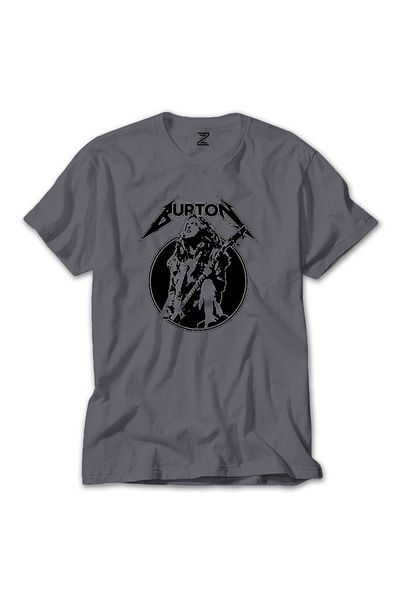 Z zepplin Μπλουζάκι Metallica Cliff Burton Guitar Grey