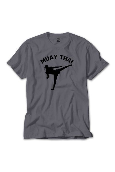 Z zepplin Γκρι μπλουζάκι Karate Muay Thai Silhouette
