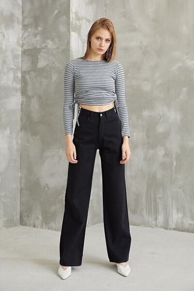 Livik Ψηλόμεση Lycra Φαρδύ τζιν Angola