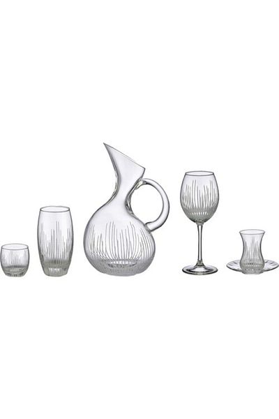 KCD Glass Decor Design Light 61 Piece Water Set