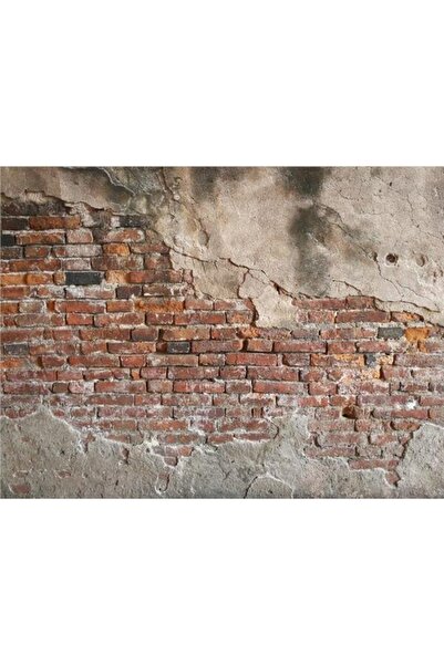 EkoDekor 3boyutluduvarkagitlari Eskitme Tuğla Ve Beton Desen 3d Duvar Kağıdı Kanvas Tek Parca