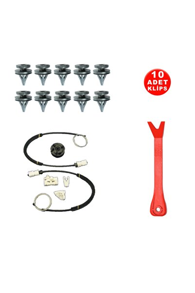 Star Klips Renault Scenic 1 1996-2003 7700838592 Sol Ön Cam Kriko Tamir Seti ...