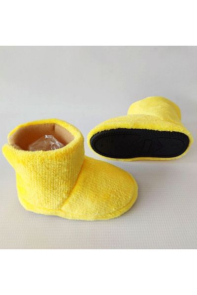 Bebekmağazam Unisex Παιδικές κίτρινες παντόφλες