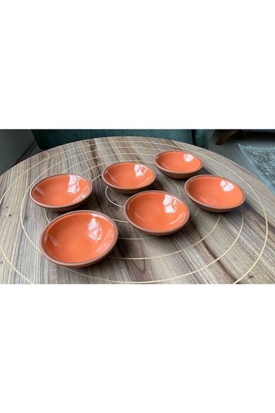 goffin Pottery Bowl Olive Bowl, Snack Bowl, Turkish Delight Bowl, Jam Bowl, Sauce Bowl, Colorful Glazed 6 Pieces