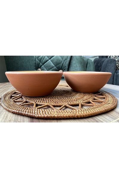 goffin 6-Piece Glazed Pottery Soup Bowl-ground-natural