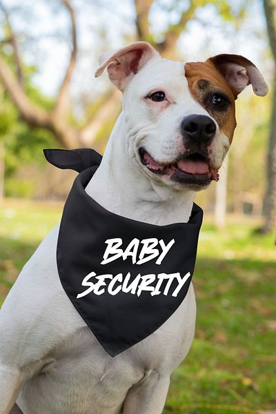 Advantage Cheerful Text Printed Dog Scarf Bandana