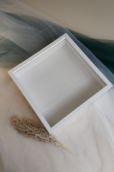 Verda Çerçeve 35x35 Cm 7 Cm Adâncime Design Rose Box Cadru de memorie! Cadru oglindă!