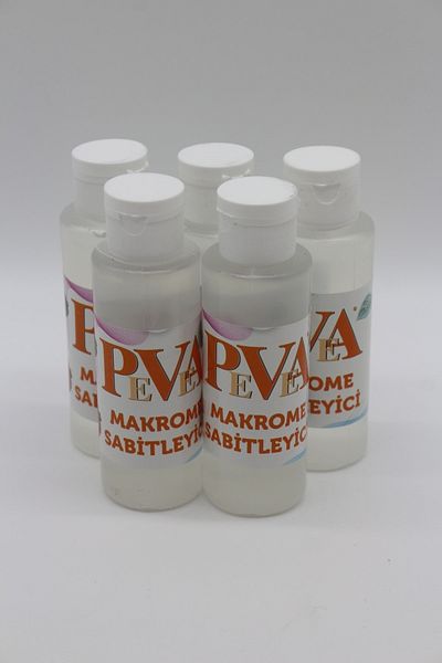 Hobimos Macrame Fixing Liquid 100 Gram - Anti-Pilling and Dispersion Liquid - 5 Pieces