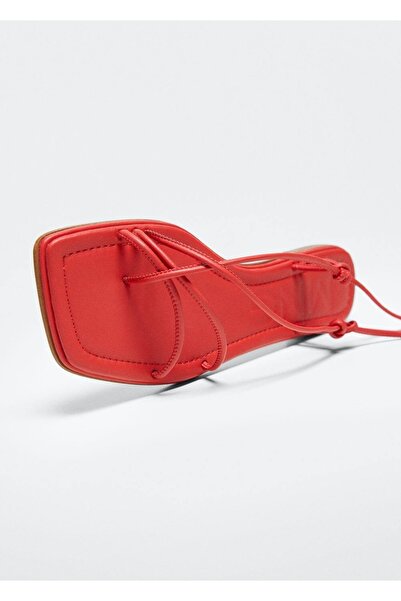 MANGO Woman Cross Strap Sandals