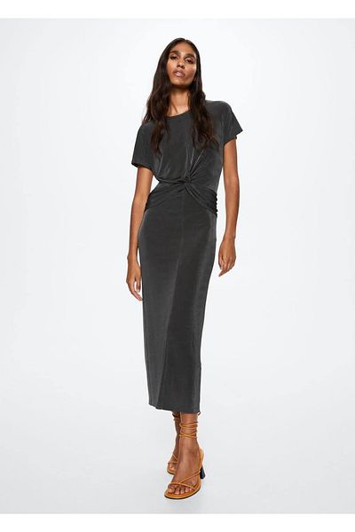 MANGO Woman Rochie cu noduri