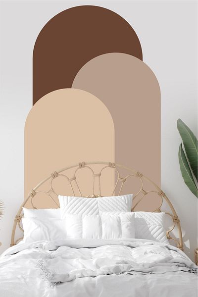 Piksel Grafik Bohemian Blocks 3-Piece Wall Sticker
