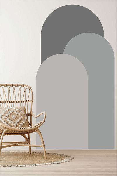 Piksel Grafik Bohemian Blocks 3-Piece Wall Sticker
