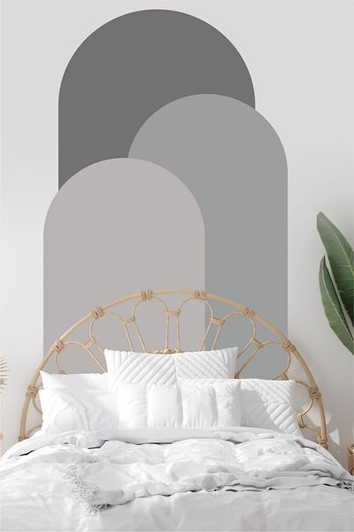 Piksel Grafik Bohemian Blocks 3-Piece Wall Sticker