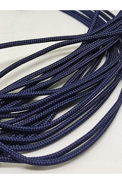 Firebird Takı Aksesuar Ve Kamp Malzemeleri Σχοινί Paracord, Σχοινί βραχιολάκι Paracord 2 mm Σχοινί Navy Blue Χρώμα 45 μέτρα