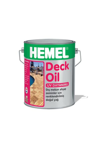 Hemel Deck Oil - Deck Zeminler Için Renkli Yağ Walnut-15 Lt