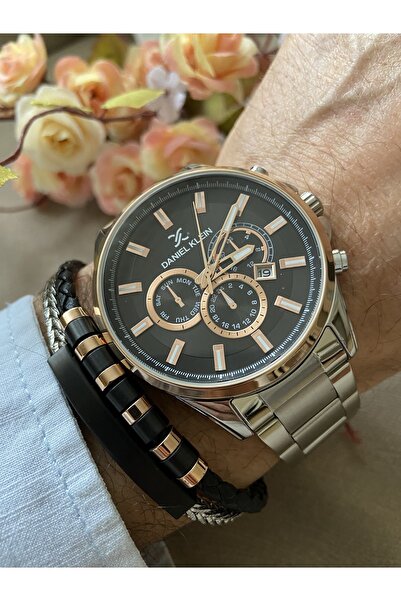 Daniel Klein Erkek Saat Çelik Kordon Deri Çelik