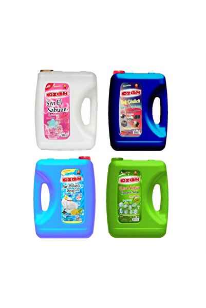 Ozon Deterjan Paketi 4 Kg ( Sıvı Bulaşık Deteranı & Ultra Çamaşır Suyu & Sıvı...