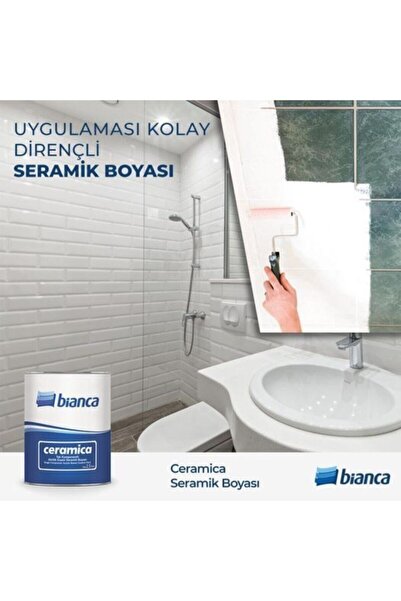 Bianca Fayans Boyası Kullanıma Hazır Ceramica 0.75lt
