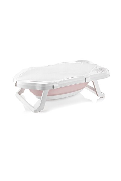 Sepetkitchen Bebek Küveti Katlanabilir Pembe File Hediyeli 2 Li Set Uf