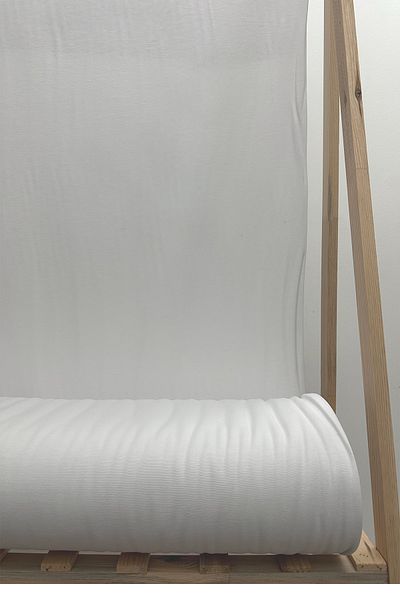 Soft Kare Panama Linen Liquid Proof White Color Tablecloth