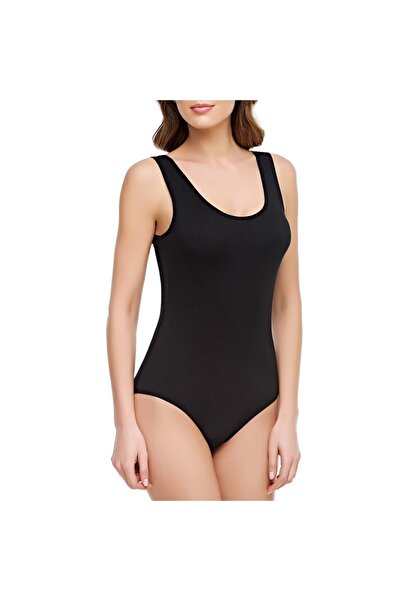 Tutku Wide Strap Snap Fastener Body Lycra Cotton