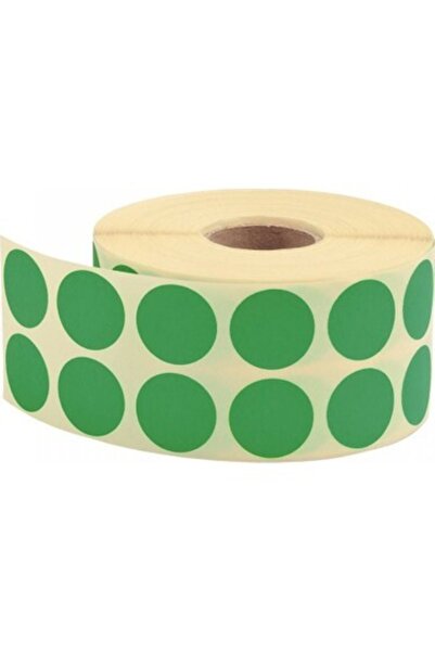 Tanex Nokta Etiket 20 Mm 2500 Li Yeşil Tekli Kutu