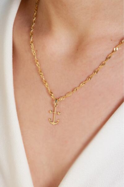 Adil İdil Kuyumculuk Gemi Çapası Kolye Ucu