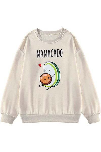 Machetta Maternity Mamacado Printed Crew Neck Sweatshirt