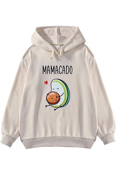 Machetta Суитшърт с качулка и щампа Mamacado за бременни