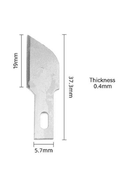 PeriStore Ahşap Heykel Oyma Neşter Sanat Yedek Bıçağı (7 NUMARA - 10 ADET) Bi...