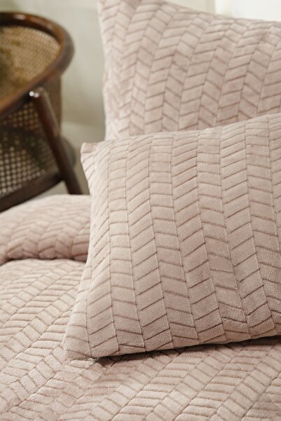 Karaca Home Rosie Beige Double Wellsoft Bedspread